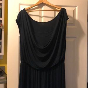 Plus size - ombré (navy/grey) maxi dress